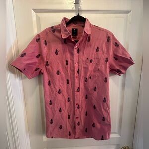 Men’s Visive button down pineapple collard shirt. Size small